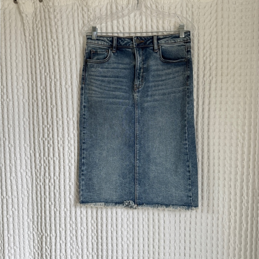 HIDDEN Denim Pencil Skirt - Size L